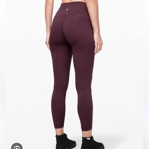 Lululemon Wunder Under‎ Hi-Rise Tight Dark Purple 10
